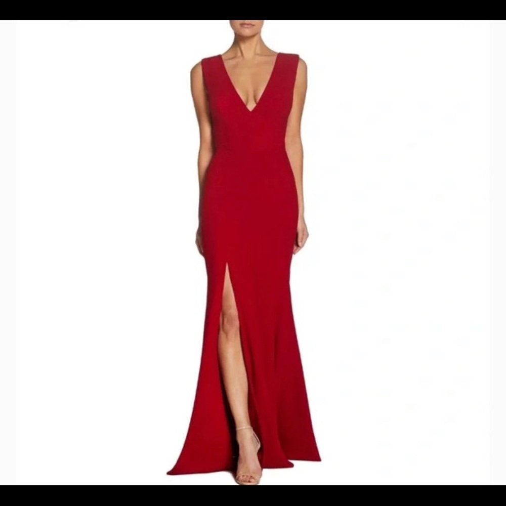Dress The Population - Long Red Gown. 
Worn once